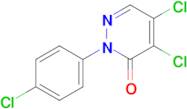 4,5-DICHLORO-2-(4-CHLOROPHENYL)-2,3-DIHYDROPYRIDAZIN-3-ONE