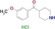 4-(3-METHOXYBENZOYL)PIPERIDINE HCL