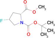 (2R,4R)-1-TERT-BUTYL 2-METHYL 4-FLUOROPYRROLIDINE-1,2-DICARBOXYLATE