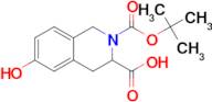 2-[(TERT-BUTYLOXYCARBONYL)]-6-HYDROXY-1,2,3,4-TETRAHYDROISOQUINOLINE-3-CARBOXYLIC ACID