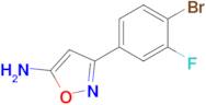 3-(4-BROMO-3-FLUOROPHENYL)-1,2-OXAZOL-5-AMINE