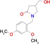1-[(2,4-DIMETHOXYPHENYL)METHYL]-4-(HYDROXYMETHYL)PYRROLIDIN-2-ONE