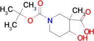 1-(TERT-BUTOXYCARBONYL)-4-HYDROXY-3-METHYLPIPERIDINE-3-CARBOXYLIC ACID