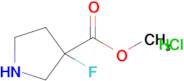 METHYL 3-FLUOROPYRROLIDINE-3-CARBOXYLATE HCL