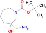 TERT-BUTYL 3-(AMINOMETHYL)-3-HYDROXY-1-AZEPANECARBOXYLATE