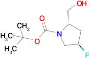 1-Pyrrolidinecarboxylic acid, 4-fluoro-2-(hydroxymethyl)-, 1,1-dimethylethyl ester, (2S,4R)-