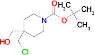 4-CHLOROMETHYL-4-HYDROXYMETHYL-PIPERIDINE-1-CARBOXYLIC ACID TERT-BUTYL ESTER