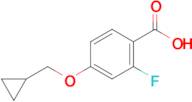 4-(CYCLOPROPYLMETHOXY)-2-FLUOROBENZOIC ACID