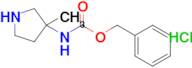 BENZYL (3-METHYLPYRROLIDIN-3-YL)CARBAMATE HCL