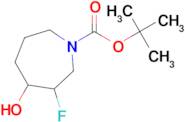 TERT-BUTYL 3-FLUORO-4-HYDROXYAZEPANE-1-CARBOXYLATE