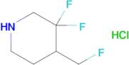 3,3-DIFLUORO-4-(FLUOROMETHYL)PIPERIDINE HCL