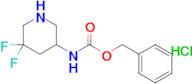 Benzyl (5,5-difluoropiperidin-3-yl)carbamate hydrochloride