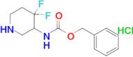 Benzyl (4,4-difluoropiperidin-3-yl)carbamate hydrochloride