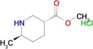 TRANS-METHYL 6-METHYLPIPERIDINE-3-CARBOXYLATE HCL