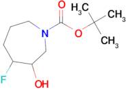 TERT-BUTYL 4-FLUORO-3-HYDROXYAZEPANE-1-CARBOXYLATE
