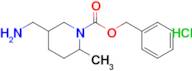 BENZYL 5-(AMINOMETHYL)-2-METHYLPIPERIDINE-1-CARBOXYLATE HCL