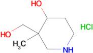 3-(HYDROXYMETHYL)-3-METHYLPIPERIDIN-4-OL HCL