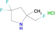 4,4-DIFLUORO-2-(FLUOROMETHYL)-2-METHYLPYRROLIDINE HCL