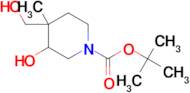 TERT-BUTYL 3-HYDROXY-4-(HYDROXYMETHYL)-4-METHYLPIPERIDINE-1-CARBOXYLATE