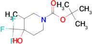 TERT-BUTYL 4-HYDROXY-3-METHYL-4-(TRIFLUOROMETHYL)PIPERIDINE-1-CARBOXYLATE