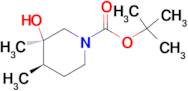 CIS-TERT-BUTYL 3-HYDROXY-3,4-DIMETHYLPIPERIDINE-1-CARBOXYLATE