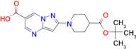 2-(4-(TERT-BUTOXYCARBONYL)PIPERIDIN-1-YL)PYRAZOLO[1,5-A]PYRIMIDINE-6-CARBOXYLIC ACID