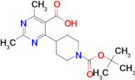 4-(1-BOC-PIPERIDIN-4-YL)-2,6-DIMETHYLPYRIMIDINE-5-CARBOXYLIC ACID