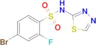 4-BROMO-2-FLUORO-N-(1,3,4-THIADIAZOL-2-YL)BENZENESULFONAMIDE