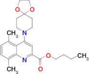 BUTYL 5,8-DIMETHYL-4-(1,4-DIOXA-8-AZASPIRO[4.5]DECAN-8-YL)QUINOLINE-2-CARBOXYLATE