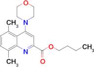 BUTYL 5,8-DIMETHYL-4-MORPHOLINOQUINOLINE-2-CARBOXYLATE