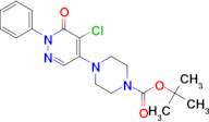 TERT-BUTYL 4-(5-CHLORO-6-OXO-1-PHENYL-1,6-DIHYDROPYRIDAZIN-4-YL)PIPERAZINE-1-CARBOXYLATE