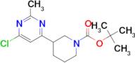 TERT-BUTYL 3-(6-CHLORO-2-METHYLPYRIMIDIN-4-YL)PIPERIDINE-1-CARBOXYLATE