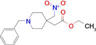 (1-BENZYL-4-NITROMETHYL-PIPERIDIN-4-YL)-ACETIC ACID ETHYL ESTER