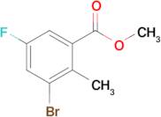 3-BROMO-5-FLUORO-2-METHYL-BENZOIC ACID METHYL ESTER