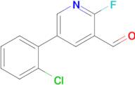 5-(2-CHLORO-PHENYL)-2-FLUORO-PYRIDINE-3-CARBALDEHYDE