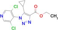 5-CYCLOPROPYL-1-(3,5-DICHLORO-PYRIDIN-4-YL)-1H-[1,2,3]TRIAZOLE-4-CARBOXYLIC ACID ETHYL ESTER