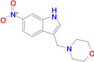 4-((6-NITRO-1H-INDOL-3-YL)METHYL)MORPHOLINE