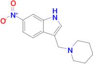 6-NITRO-3-(PIPERIDIN-1-YLMETHYL)-1H-INDOLE