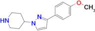 4-(3-(4-METHOXYPHENYL)-1H-PYRAZOL-1-YL)PIPERIDINE