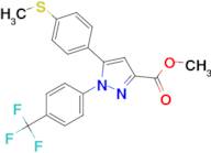 METHYL 1-(4-(TRIFLUOROMETHYL)PHENYL)-5-(4-(METHYLTHIO)PHENYL)-1H-PYRAZOLE-3-CARBOXYLATE