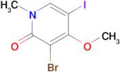 3-BROMO-5-IODO-4-METHOXY-1-METHYLPYRIDIN-2(1H)-ONE