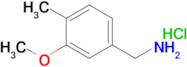 (3-METHOXY-4-METHYLPHENYL)METHANAMINE HCL