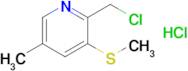 2-(CHLOROMETHYL)-5-METHYL-3-(METHYLTHIO)PYRIDINE HCL