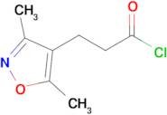 3-(3,5-DIMETHYLISOXAZOL-4-YL)PROPANOYL CHLORIDE