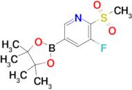 (5-FLUORO-6-(METHYLSULFONYL)PYRIDIN-3-YL)BORONIC ACID PINACOL ESTER