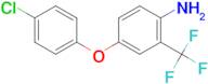 4-(4-Chlorophenoxy)-2-(trifluoromethyl)aniline