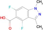 4,6-DIFLUORO-1,3-DIMETHYL-1H-INDAZOLE-5-CARBOXYLIC ACID