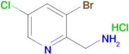 2-(AMINOMETHYL)-3-BROMO-5-CHLOROPYRIDINE HCL