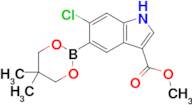 METHYL 6-CHLORO-5-(5,5-DIMETHYL-1,3,2-DIOXABORINAN-2-YL)-1H-INDOLE-3-CARBOXYLATE