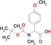 2-((TERT-BUTOXYCARBONYL)(METHYL)AMINO)-2-(4-METHOXYPHENYL)ACETIC ACID